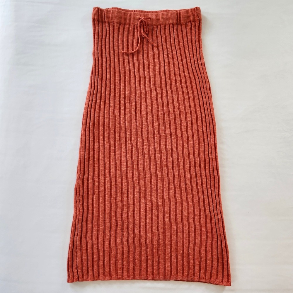 Free People Beach Veda sweater Set Ribbed Knit Tank Top Vest & Skirt Outfit Med - Picture 4 of 11